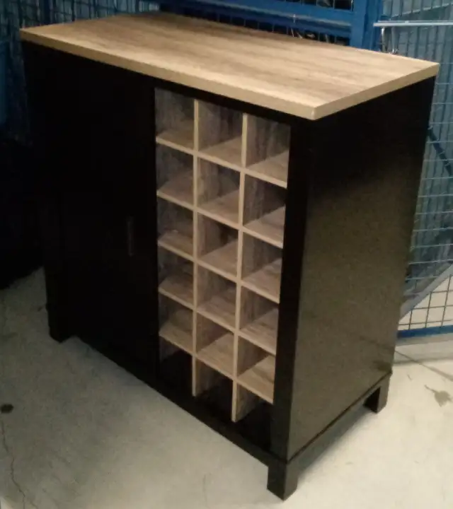 Wine storage cupboard in good condition.