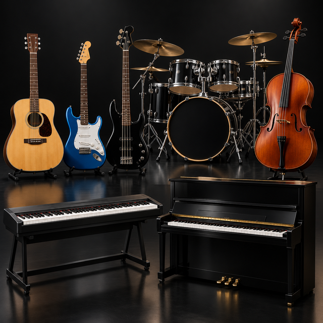 Musical Instruments and Instruction Materials.