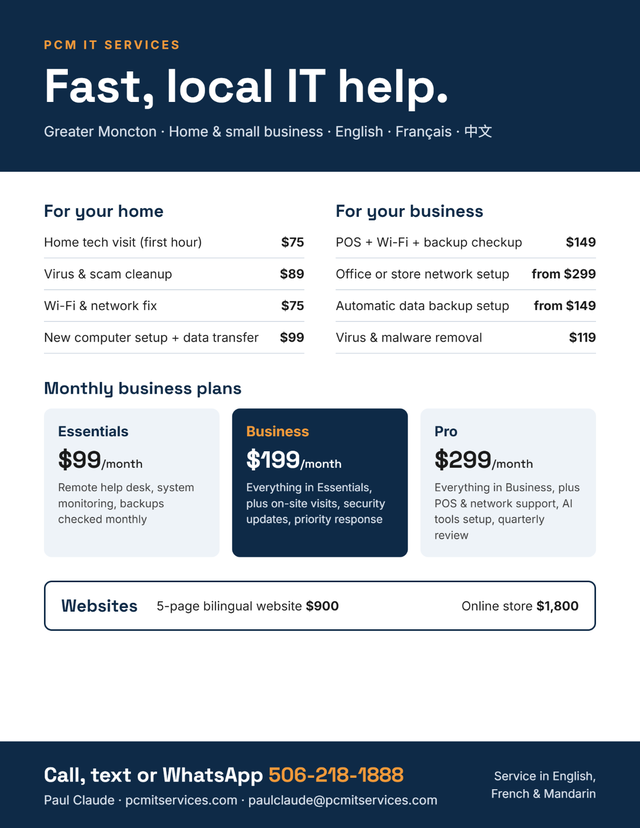 computer repair, wifi help, virus removal, tech support, laptop