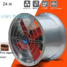 220V 24in Explosion-Proof Axial Cylinder Pipe Exhaust Fan 022603