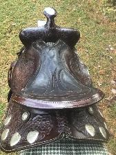 MAGNIFIQUE SELLE WESTERN , MANTEAUX ET SANGLES - Photo 2