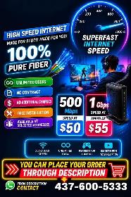 Fibre Internet Deal | 500 Mbps $50 | 1 Gbps $55