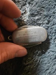 Vintage Budget Plumbing Regina Promotional Keychain Multi-Tool