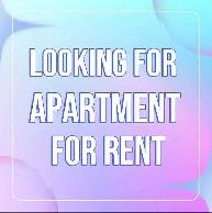 I'm looking for an apartment