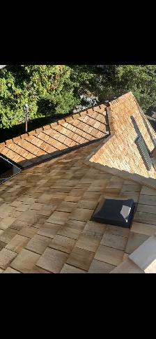 Cedar Shake Roof - Tapered shingles