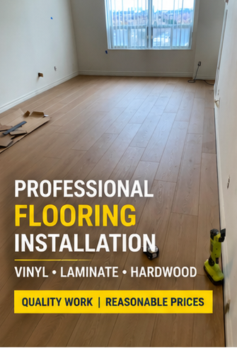 Hardwood, Carpet, Laminate & Vinyl Flooring Installation