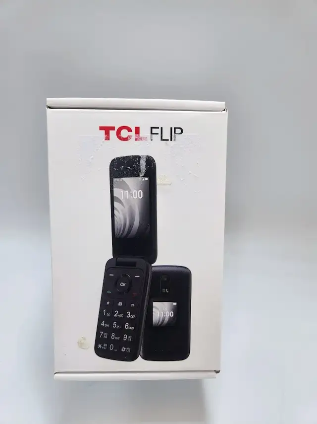 TCL Flip 4058E Black Unlocked 3 Months Warranty W/Charger