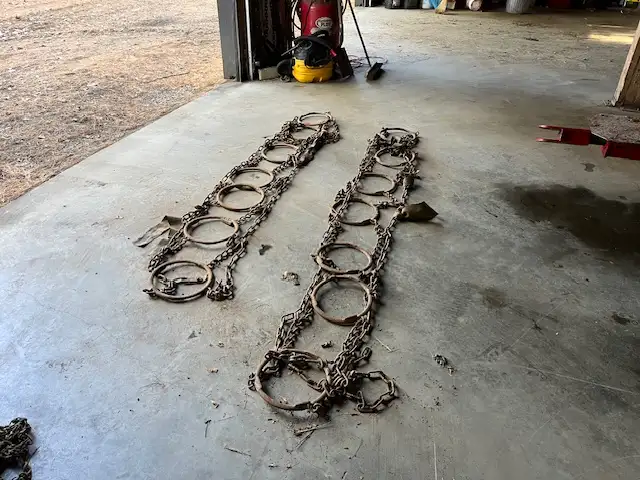 Set de chaines pour tracteur