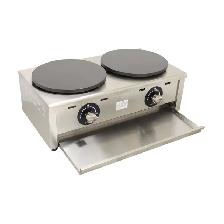 Crepes Maker Pancake Machine Griddle Double Head LP Gas 134042