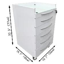 5 Drawer Dental storage cabinet mobile cart Tool 300397 - Photo 8