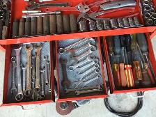 MECHANICS TOP TOOLBOX, FULL OF TOOLS, SAE & METRIC - Photo 3