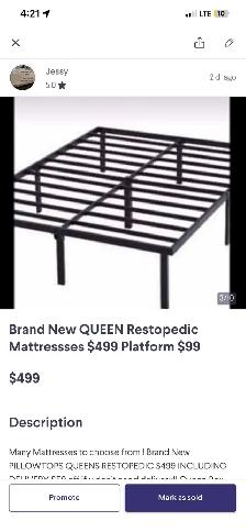 Brand New QUEEN Platform Frames $199 Free Delivery - Photo 5