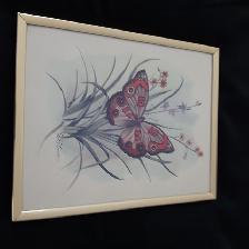 BEAU CADRE NEUF ROSE 10'x14'HAUT MONTRANT ROSIER TURBINE: $20.00 - Photo 3