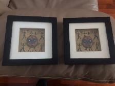2 BEAUX CADRES NEUFS VITRÉS 6'x6'MOTIFS AFRICAINS: $15.00 CHAQUE - Photo 3