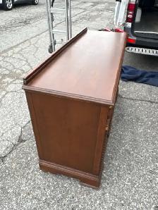 Free delivery antique Vintage Solid Wood Credenza Sideboard - Photo 4