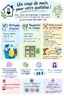 Offre (nettoyage, rangement, petits travaux de bricolage)