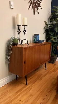 Mid century. TEAK TECK meuble. Crédence, buffet, bar, vaisselier - Photo 3