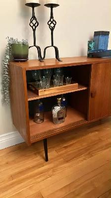 Mid century. TEAK TECK meuble. Crédence, buffet, bar, vaisselier - Photo 4