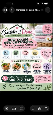 Consider It Done Laundry and Errand Services