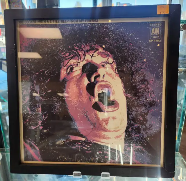 Joe Cocker Autographed Vinyl Record in Frame with Certificate