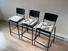 3 chaises de bar - 3 Bar chairs