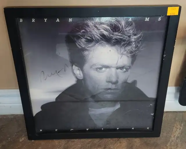 Bryan Adams Autographed Vinyl Record in Frame with Certificate