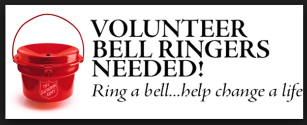 Salvation Army Christmas Kettle Fundraising Volunteers