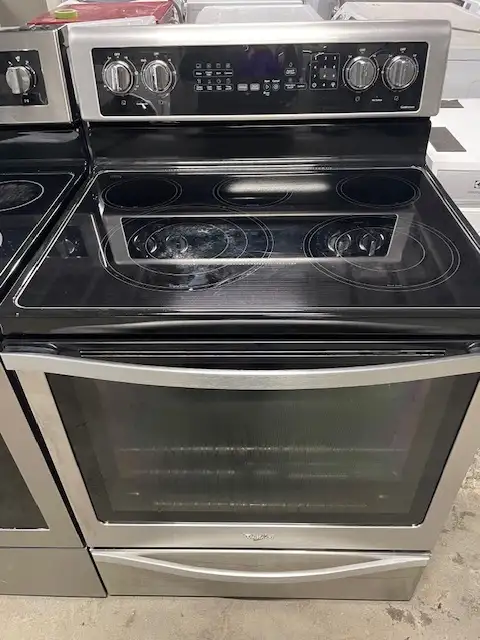 Cuisinière stainless vitrocéramique convection Whirlpool
