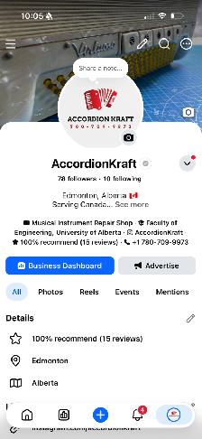 Professional Accordion Repair, Tuning & Restoration - Photo 2