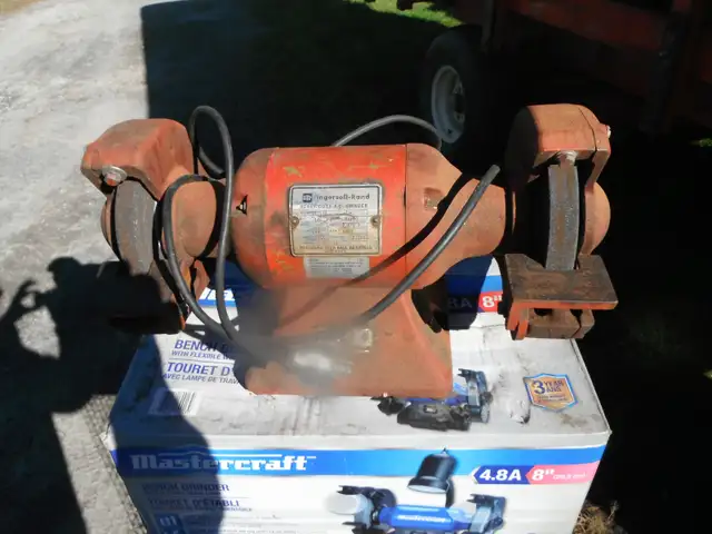 Ingersoll Rand bench grinder.