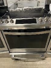 Cuisinière inox encastrable vitro convection GE Profile