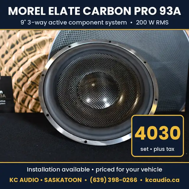 Morel Elate Carbon Pro 93A 9' 3-Way Active Component System