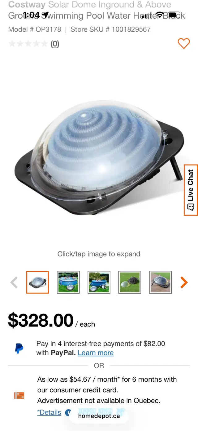 3 solar heaters for pools