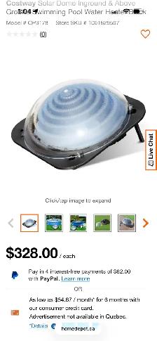 3 solar heaters for pools