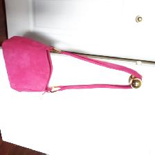 SAC À MAIN NEUF EN SUÈDE ROSE DÉCO 11'x11'  BANDOULIÈRE: $20.00 - Photo 2
