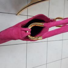 SAC À MAIN NEUF EN SUÈDE ROSE DÉCO 11'x11'  BANDOULIÈRE: $20.00 - Photo 3
