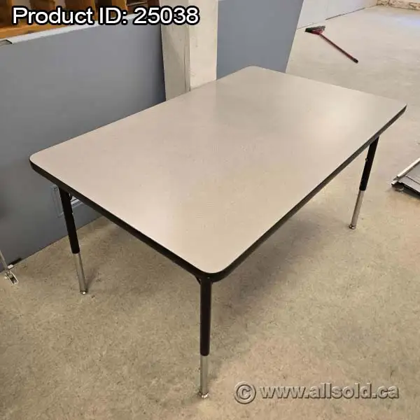 Height Adjustable Grey Office Table 60' x 30'