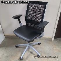 Steelcase Think V2 Mesh Back Leather Seat Adjustable Task Chair