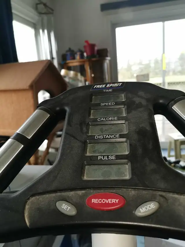 Vintage stationery exercise bike.