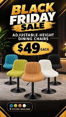 Brand New  Upholstered Velvet  Barstool Special offer $49 each