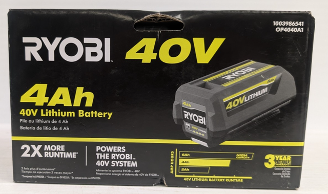 (B8741) Ryobi 40V 4AH Battery OP404A1