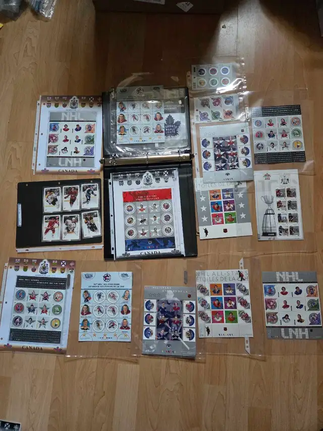 all  gemmint Canada hof hockey stamps collection
