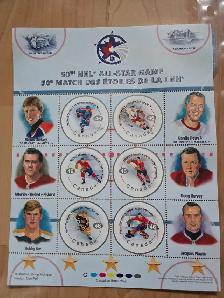 all  gemmint Canada hof hockey stamps collection - Photo 2