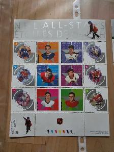all  gemmint Canada hof hockey stamps collection - Photo 4