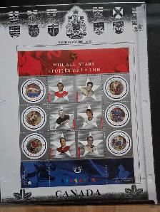 all  gemmint Canada hof hockey stamps collection - Photo 7
