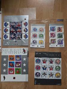 all  gemmint Canada hof hockey stamps collection - Photo 8