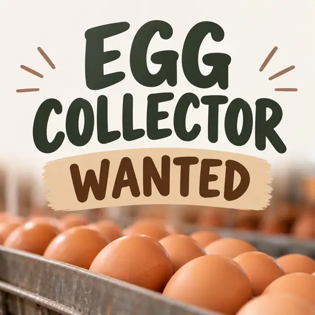 Egg Collector – Weekends & Some Weekdays