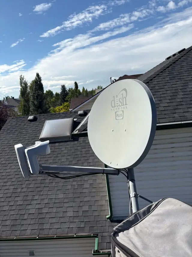 Satellite dish pointing