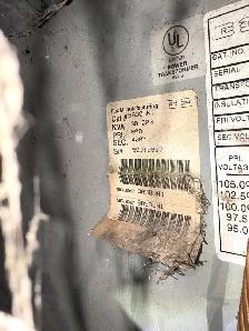 Rex 30 kVA Transformer – 600V to 400Y/231V – BA30JN1 - Photo 8