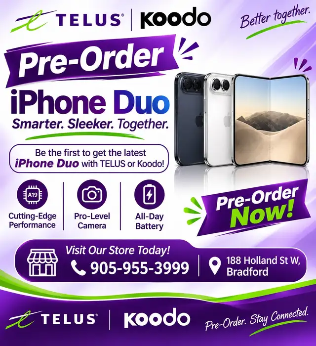 Title: iPhone Duo Pre-Order – TELUS & Koodo